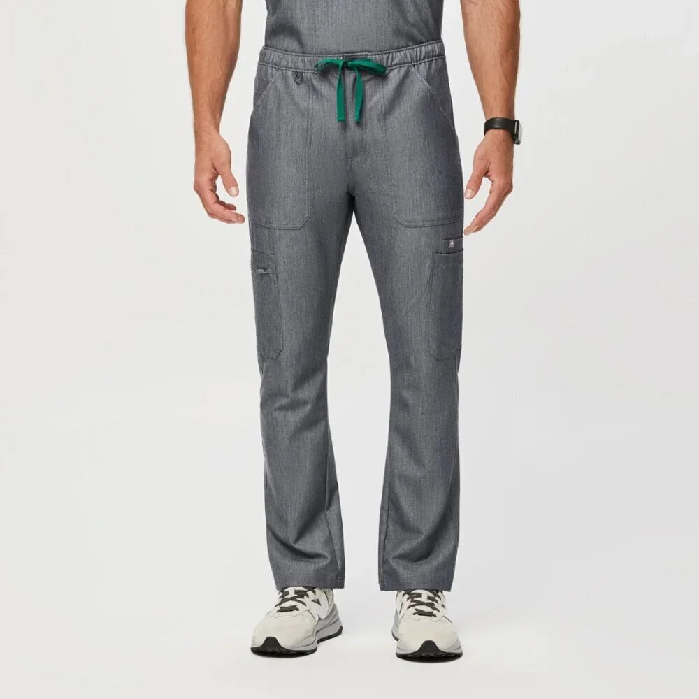 FIGS Men’s Cairo Cargo Straight Leg Scrub Pants RARE Dusty Blue PO# 2359, XL